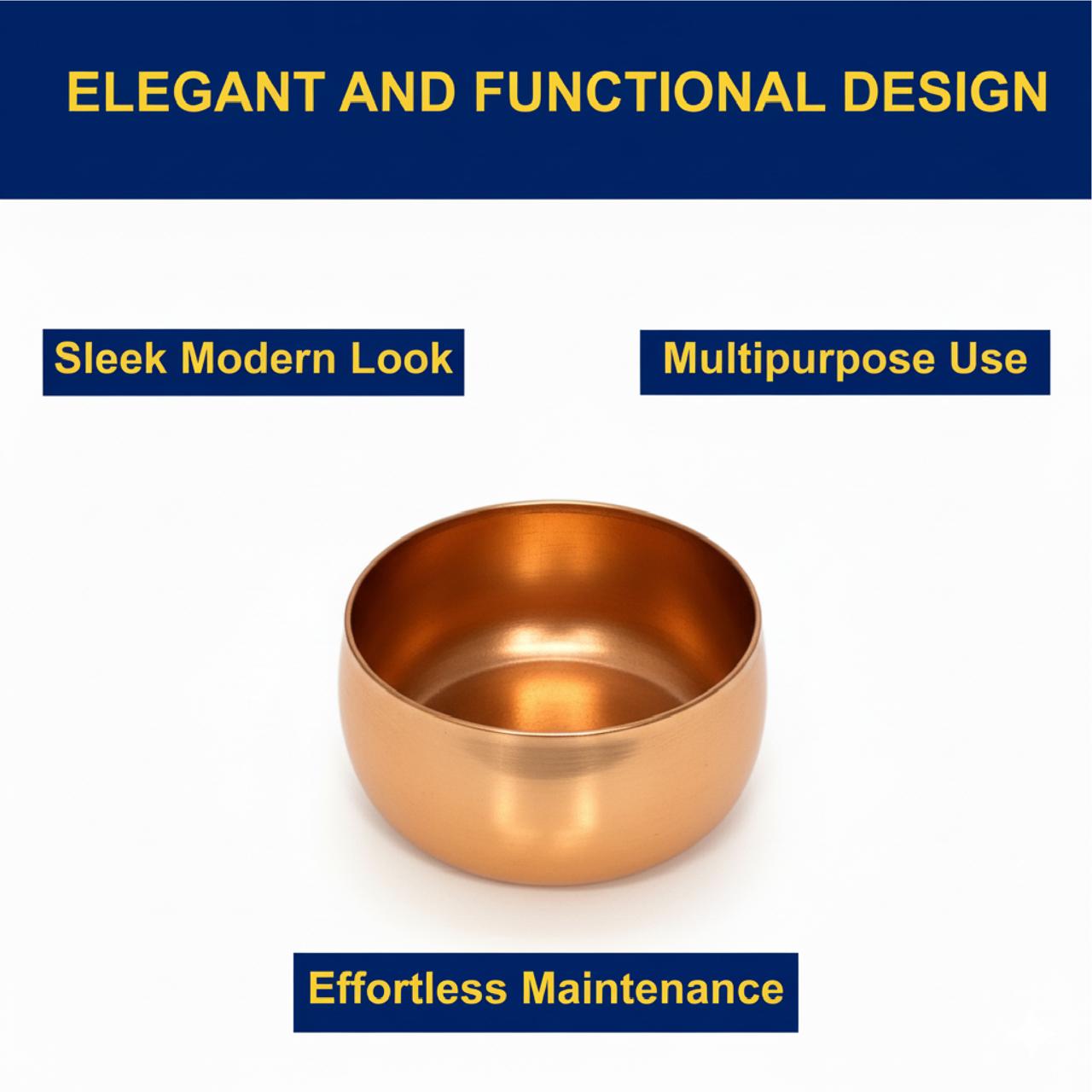 Metallic Miniature Metal Copper Planter Pot