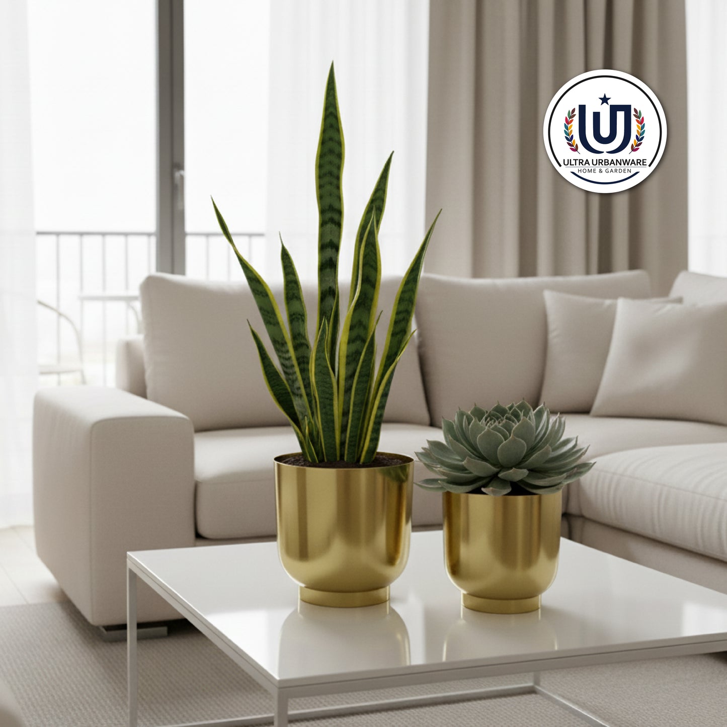 Decorative Metal Planter For Living Room/Balcony/Table Decor