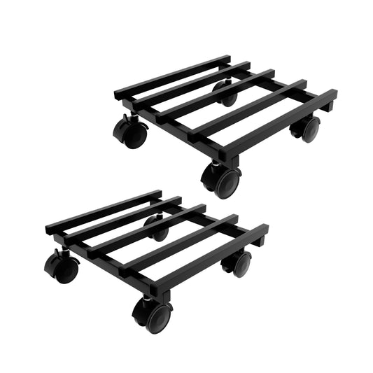 Garkit Square Caddy with Wheel Rolling Plant Stand (Set of 2)