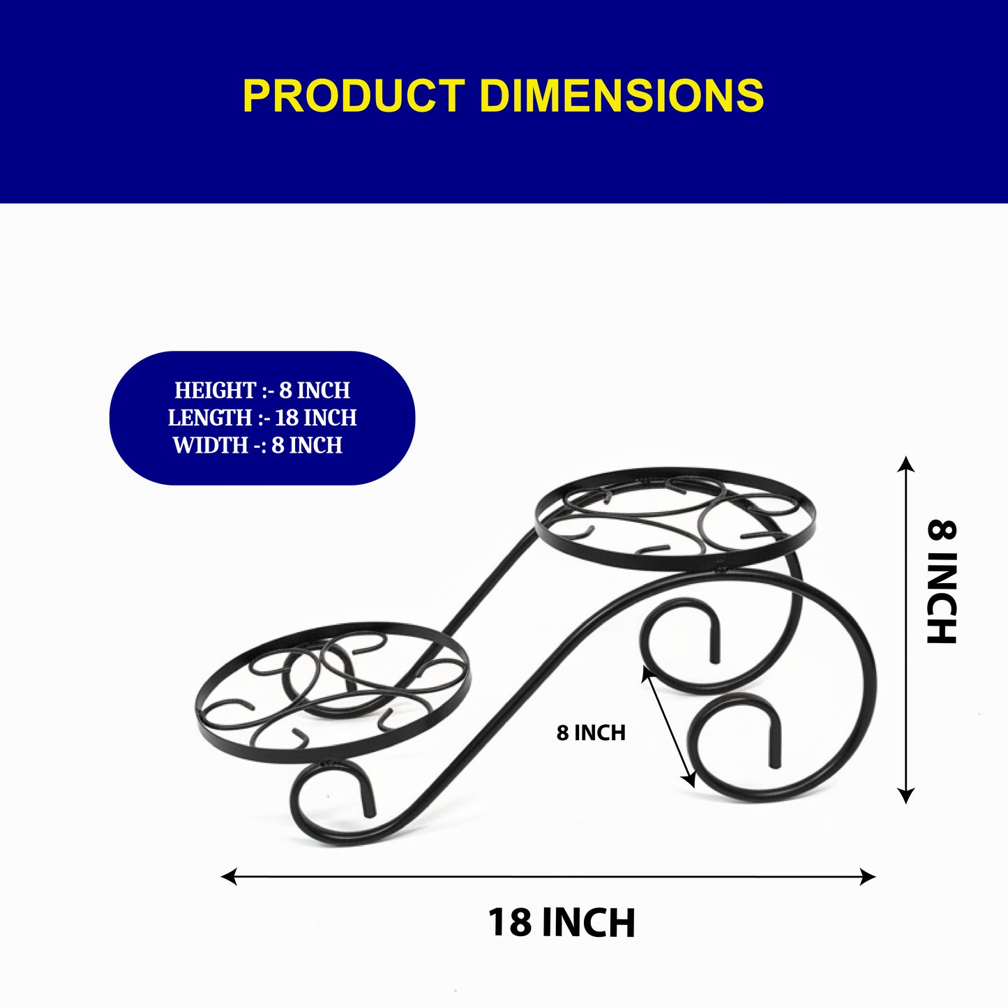 Garkit Twinpot Stand for Plants