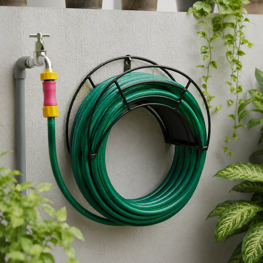 Garkit Wall Mount Garden Hose Hanger (Black)