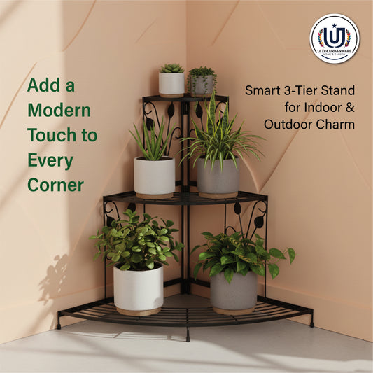 Garkit Corner 3Tier Metal Stand for Urban Compact Spaces