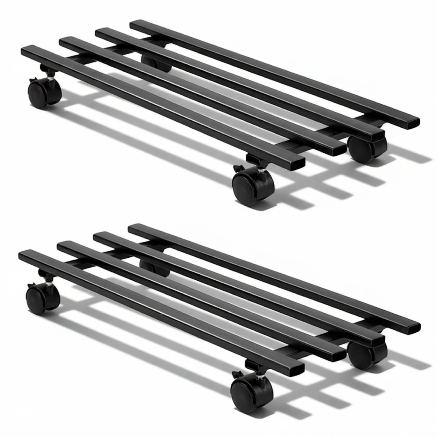 Garkit Rectangular Caddy with Wheel Rolling Plant Stand (Set of 2)