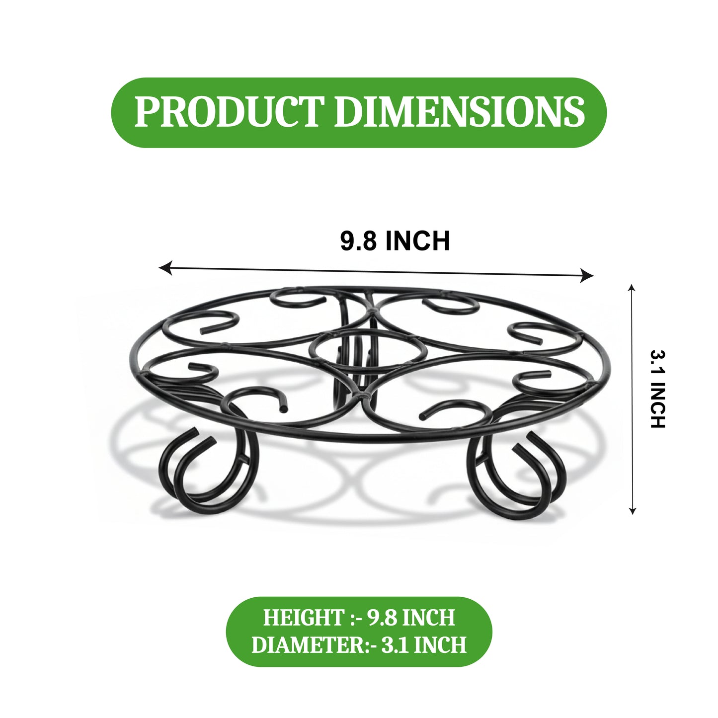 Garkit Ornamental Stand for Indoor/Outdoor/Garden(pack of 4)
