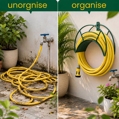 Garkit Wall Mount Garden Hose Hanger (Green)