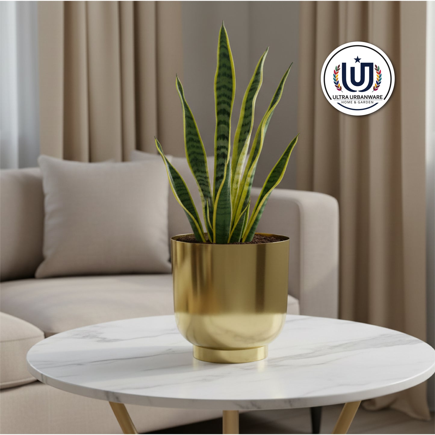 Decorative Metal Planter For Living Room/Balcony/Table Decor