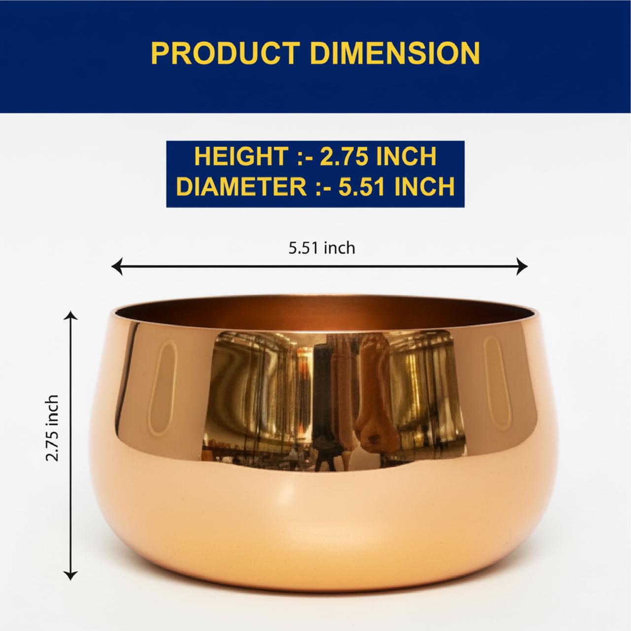 Metallic Miniature Metal Copper Planter Pot