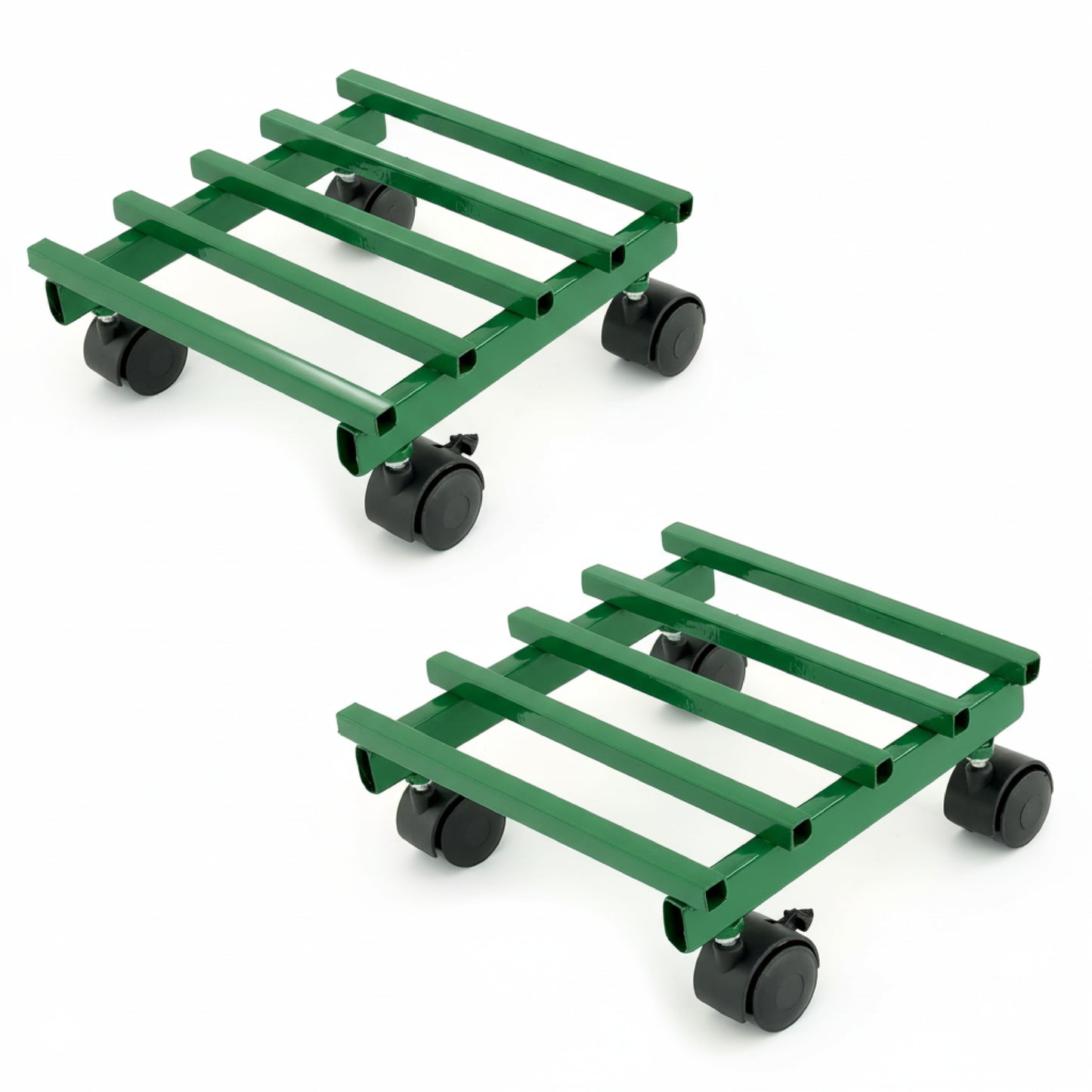 Garkit Square Caddy with Wheel Rolling Plant Stand (Set of 2)