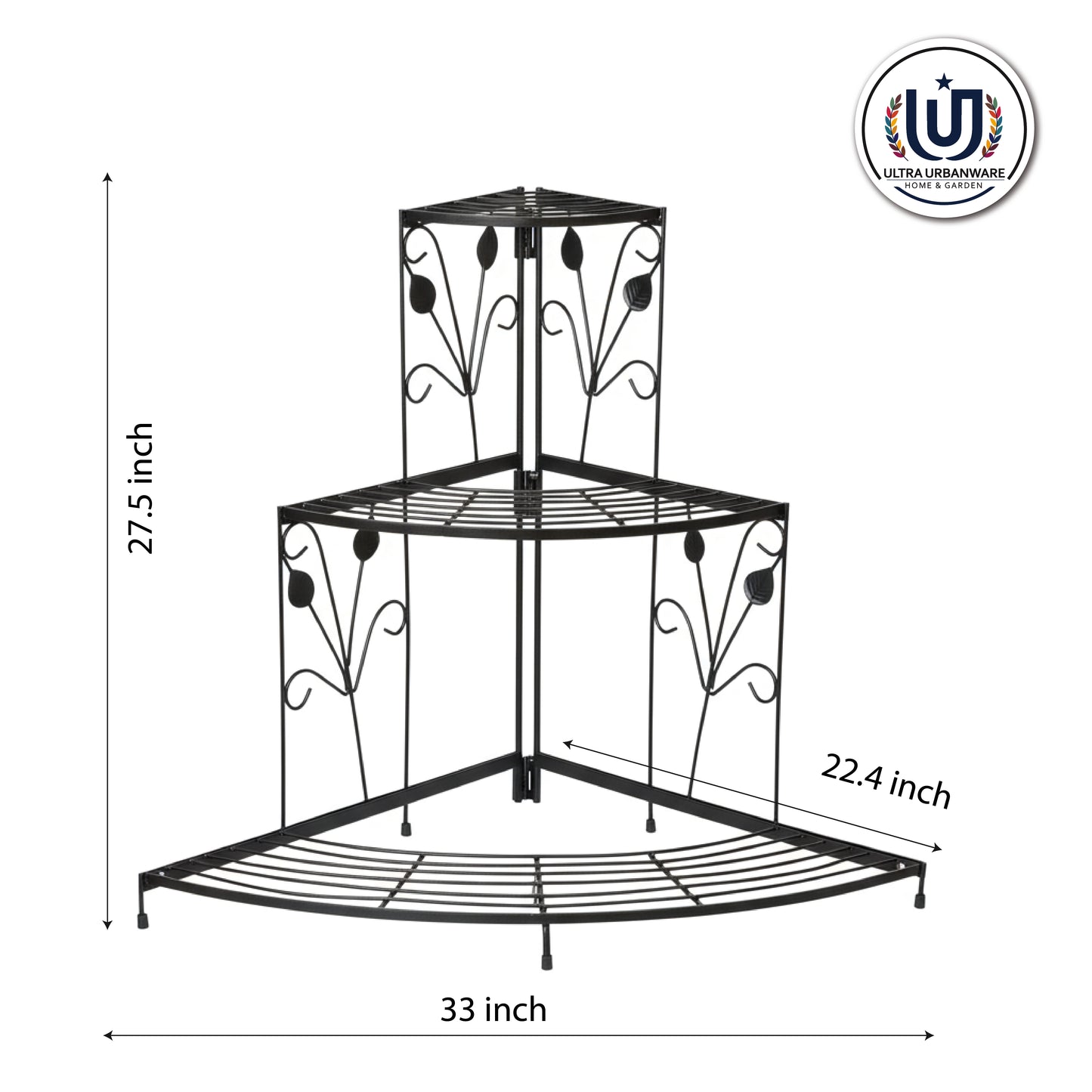 Garkit Corner 3Tier Metal Stand for Urban Compact Spaces