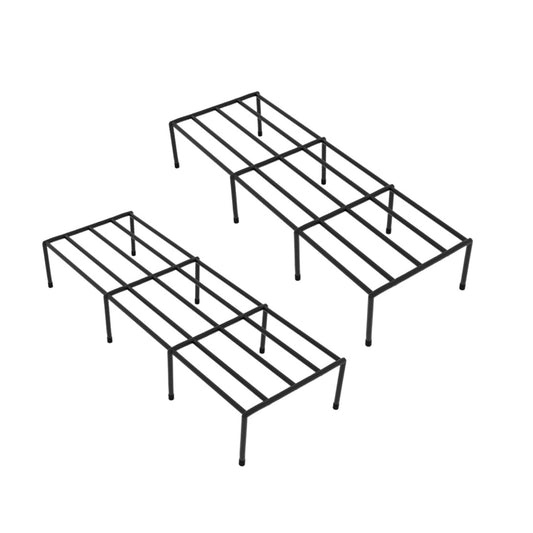 Garkit Premium Rectangular Metal Planter Pot Stand For Indoor/Outdoor/Garden