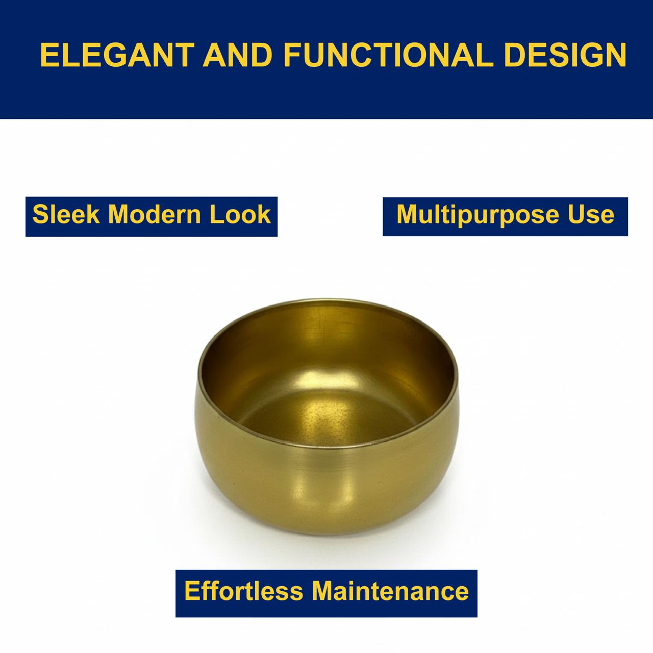 Metallic Miniature Metal Brass Planter Pot
