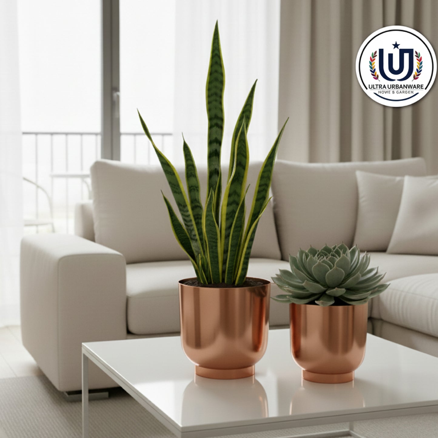 Decorative Metal Planter For Living Room/Balcony/Table Decor