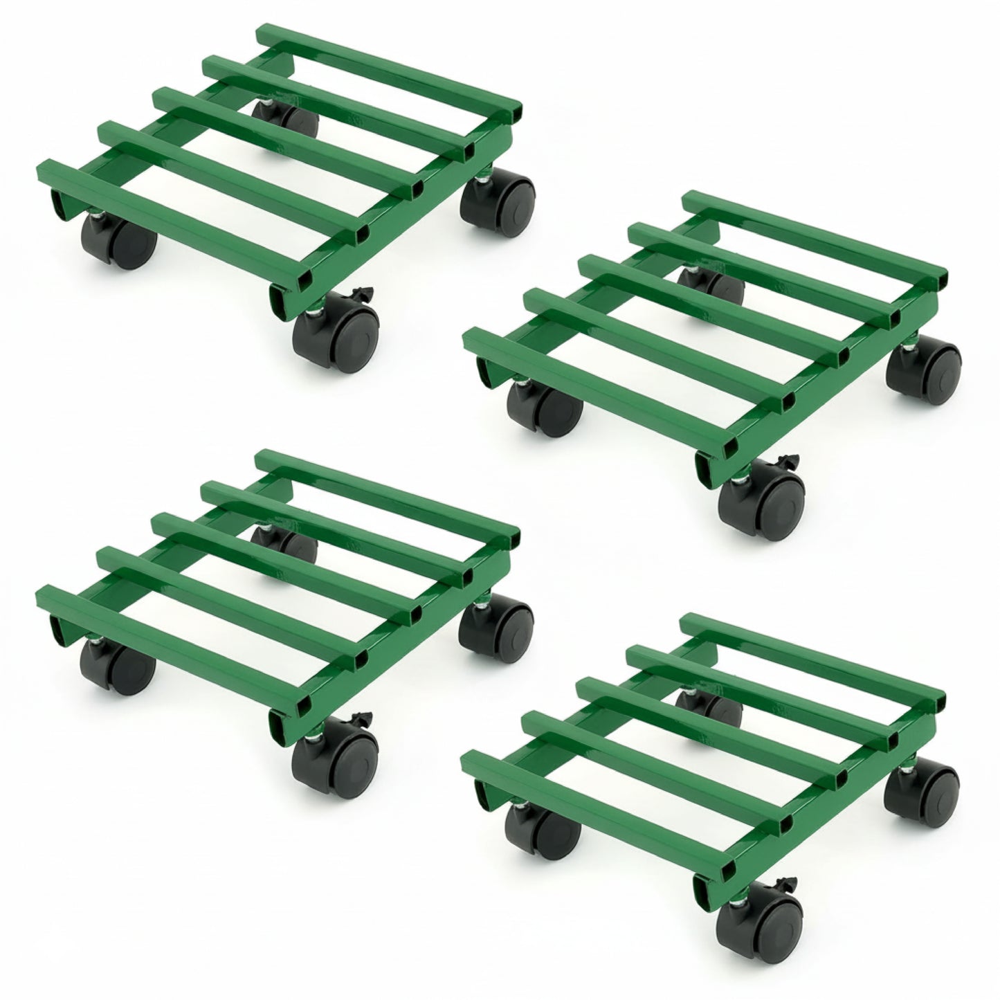 Garkit Square Caddy with Wheel Rolling Plant Stand (Set of 4)