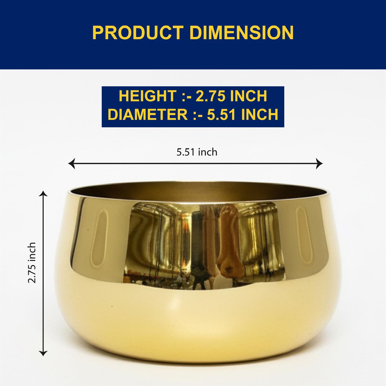 Metallic Miniature Metal Brass Planter Pot