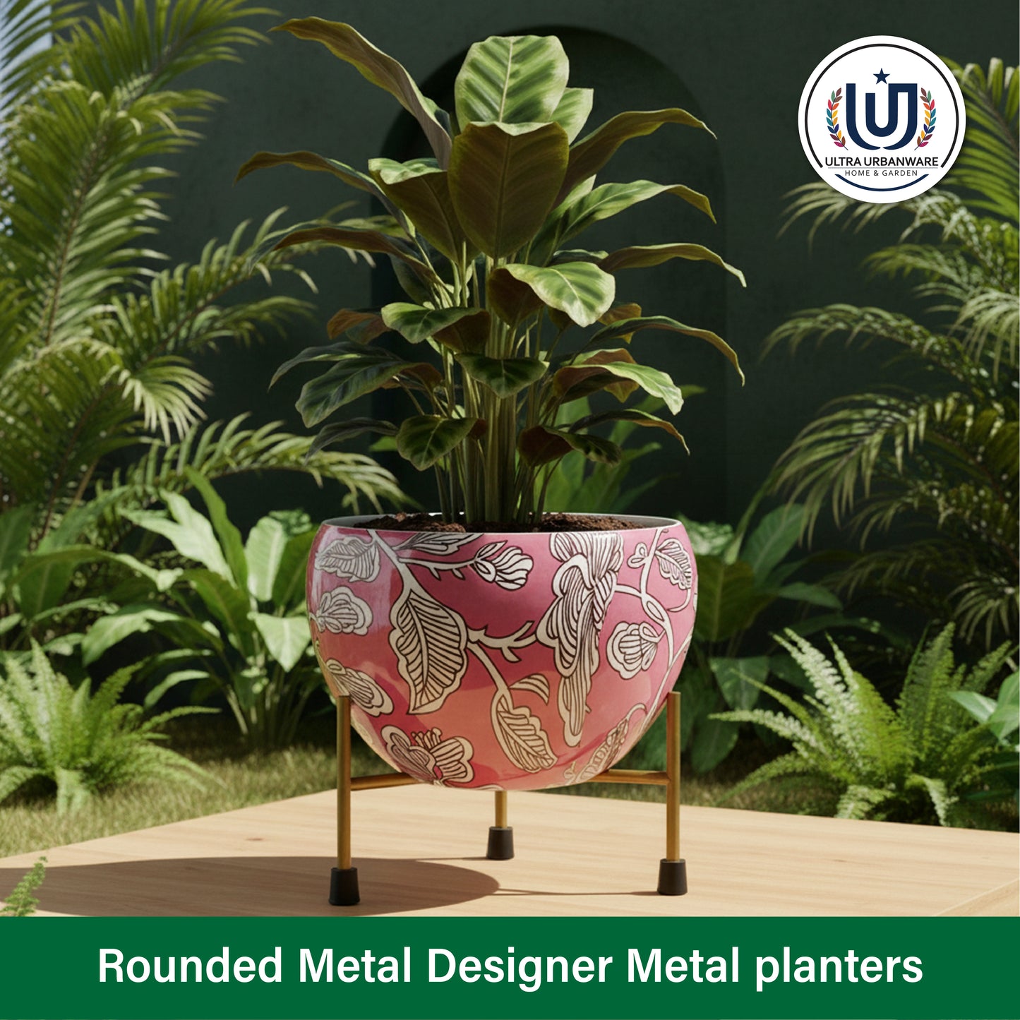 Mystic Metal Pot with Stand